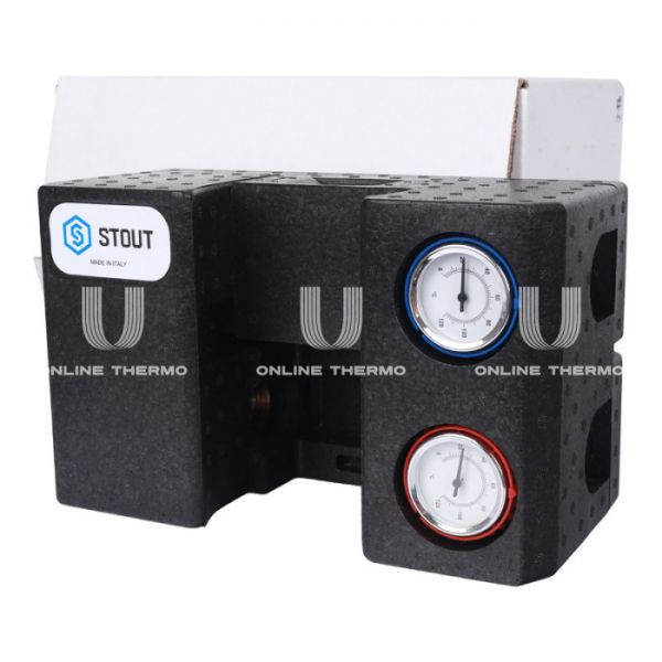 Насосная группа Stout SDG-0002-002001 DN 20 (3/4") с термосмесителем, без насоса