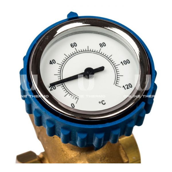 Насосная группа Stout SDG-0007-002502 DN 25 (1") с приводным смесителем и насосом Grundfos UPSO 25-65, подача справа