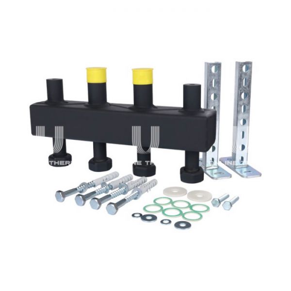 Модульный распределительный коллектор Stout SDG-0016-002502 DN20, до 70 кВт, конструкционная сталь, с термоизоляцией