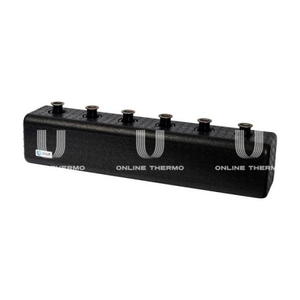 Балансировочный коллектор с гидравлическим разделителем Stout SDG-0018-004003 DN25, до 70 кВт, конструкционная сталь, с термоизоляцией