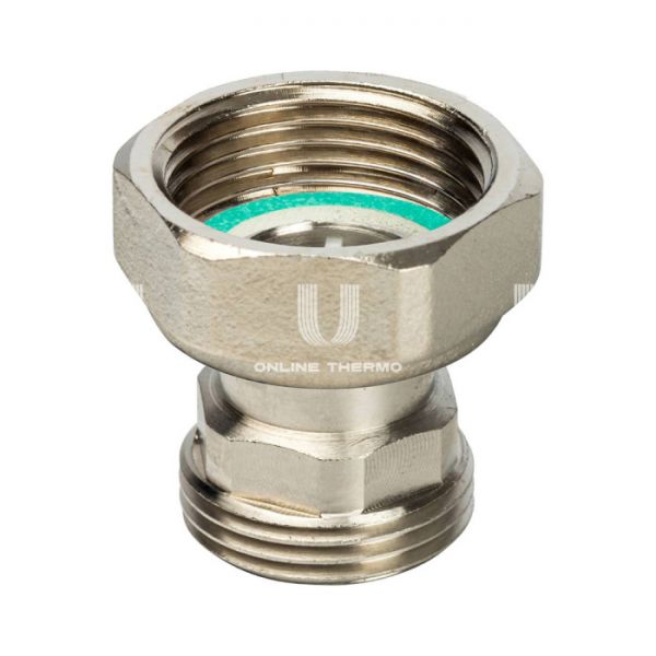 Прямое разъемное соединение "американка" Stout SDG-0019-010025, с плоским уплотнением, 1", никелированное