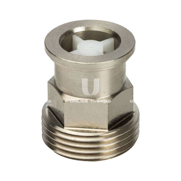 Прямое разъемное соединение "американка" Stout SDG-0019-020025, с плоским уплотнением, обратным клапаном, 1", никелированное