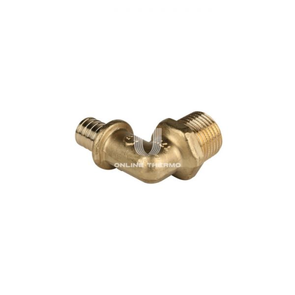 Угольник-переходник Stout с наружной резьбой 16xR 1/2", аксиальный