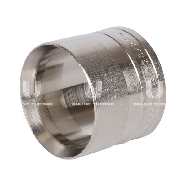 Монтажная гильза Stout 20х2.0 никелированная для труб из сшитого полиэтилена аксиальный