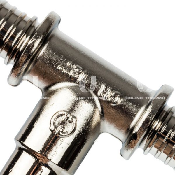 Трубка для подключения радиатора Stout, Т-образная 16/250, аксиальная