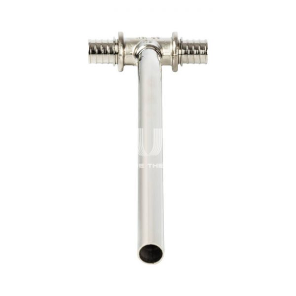 Трубка для подключения радиатора Stout Т-образная 16/500 для труб из сшитого полиэтилена аксиальный