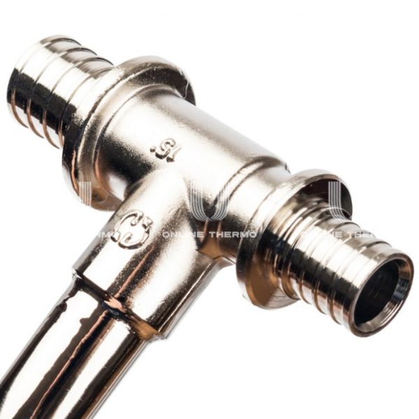 Трубка для подключения радиатора Stout, Т-образная 20/15/16, аксиальная