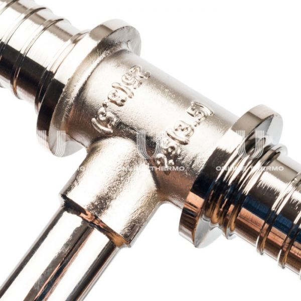 Трубка для подключения радиатора Stout, Т-образная 25/15/25, аксиальная