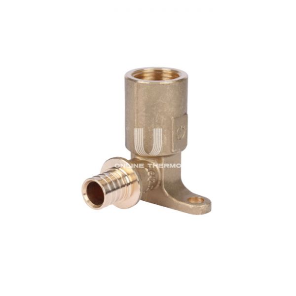 Угольник Stout настенный с длинным нарезным патрубком 16-Rp 1/2", аксиальный