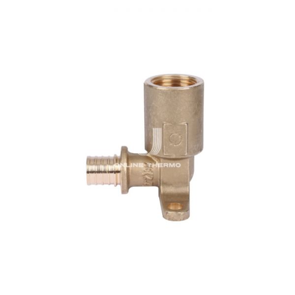 Угольник Stout настенный с длинным нарезным патрубком 16-Rp 1/2", аксиальный