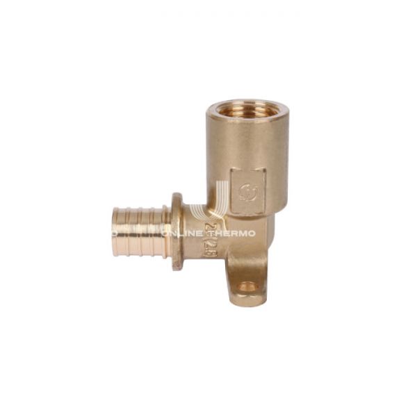 Угольник Stout настенный с длинным нарезным патрубком 20-Rp 1/2", аксиальный