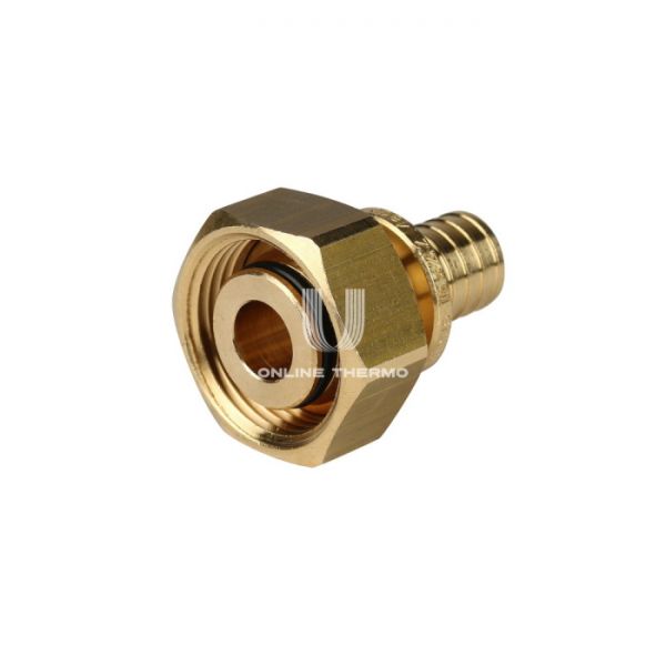 Переходник Stout с накидной гайкой (евроконус) 16xG 3/4", аксиальный