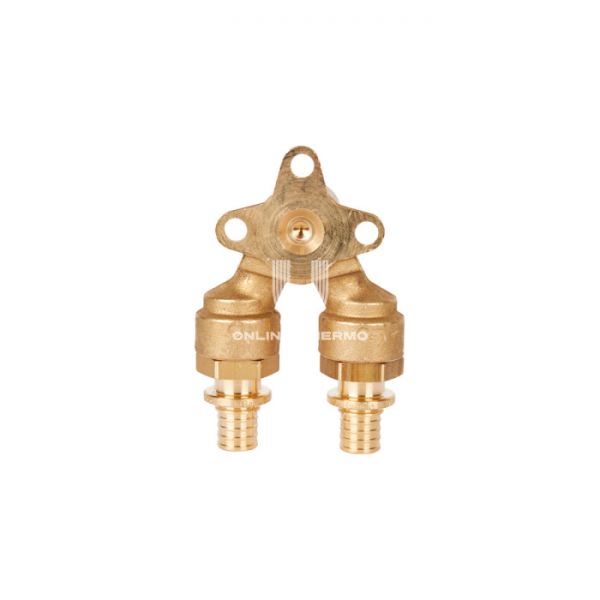 Проточный настенный угольник Stout 16x1/2" для труб из сшитого полиэтилена