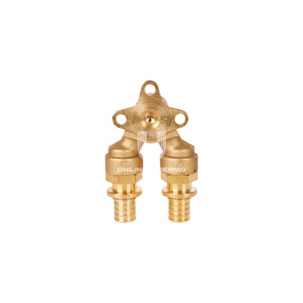 Проточный настенный угольник Stout 20x1/2" для труб из сшитого полиэтилена