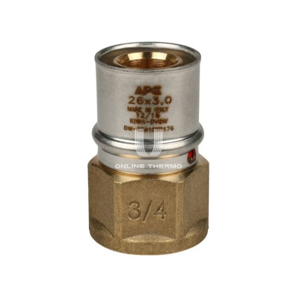 Муфта с внутренней резьбой Stout SFP-0002-003426 3/4"х26, пресс-фитинг