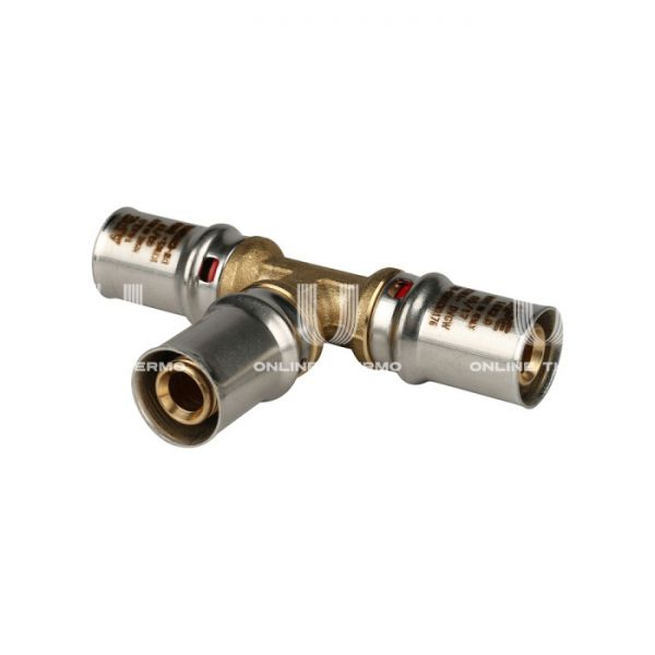 Тройник равнопроходной Stout SFP-0006-161616, 16 мм, пресс-фитинг