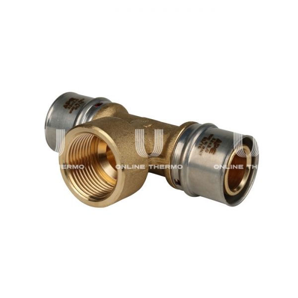 Тройник с внутренней резьбой Stout SFP-0007-000132 32х1"х32, пресс-фитинг