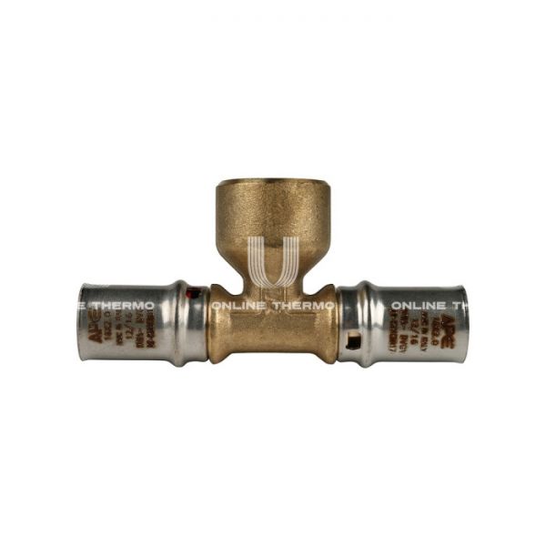 Тройник с внутренней резьбой Stout SFP-0007-001216 16х1/2"х16, пресс-фитинг