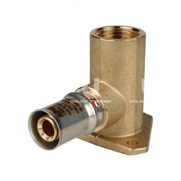 Угольник настенный (водорозетка) с креплением удлиненный Stout SFP-0012-001216 1/2"х16, пресс-фитинг