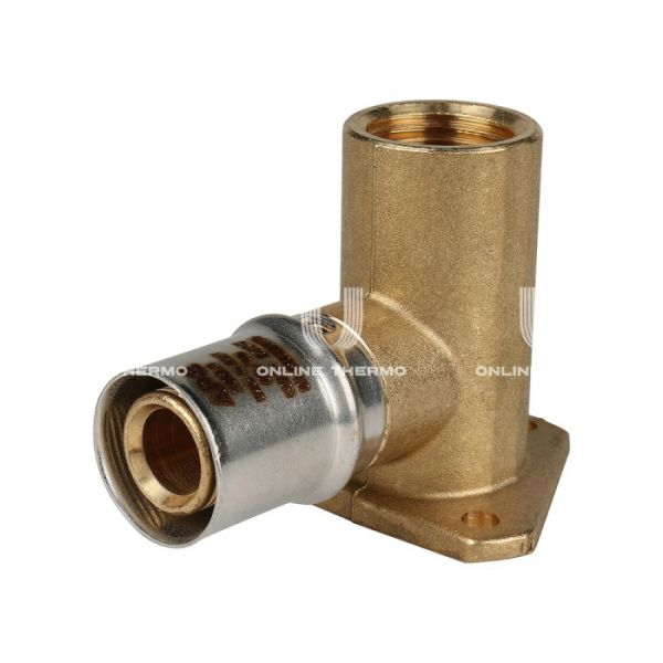 Угольник настенный (водорозетка) с креплением удлиненный Stout SFP-0012-001220 1/2"х20, пресс-фитинг