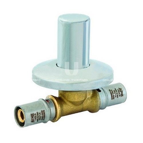 Вентиль под пресс-обжим с хромированной ручкой Stout SFP-0014-001616, 16 мм