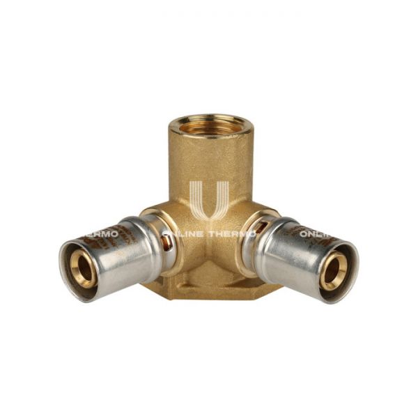 Тройник настенный (водорозетка) с креплением Stout SFP-0015-001216 1/2"х16, пресс-фитинг