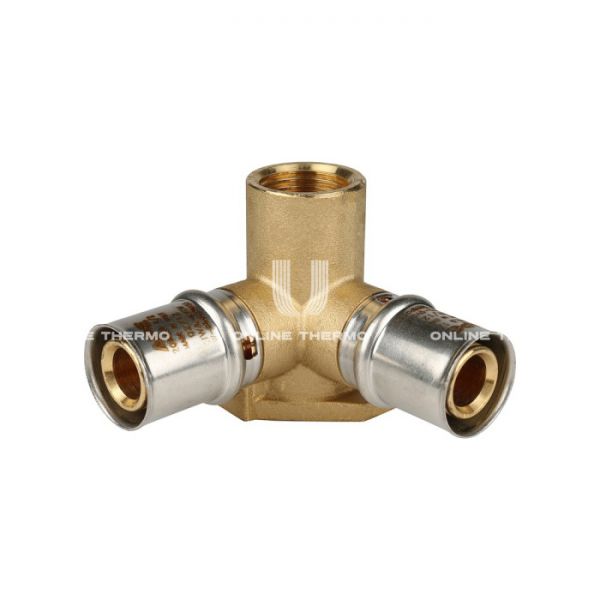 Тройник настенный (водорозетка) с креплением  Stout SFP-0015-001220 1/2"х20, пресс-фитинг