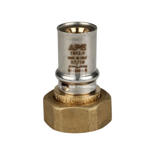 Муфта переходная (переходник) с накидной гайкой Stout SFP-0016-003416 3/4"х16, пресс-фитинг