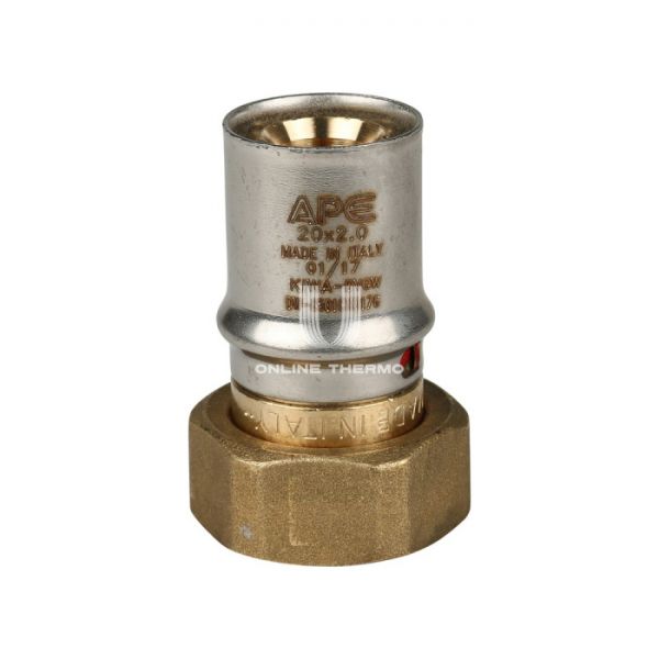 Муфта переходная (переходник) с накидной гайкой Stout SFP-0016-003420 3/4"х20, пресс-фитинг