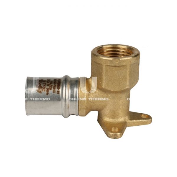 Угольник настенный (водорозетка) с креплением короткий Stout SFP-0018-001220 1/2"х20, пресс-фитинг