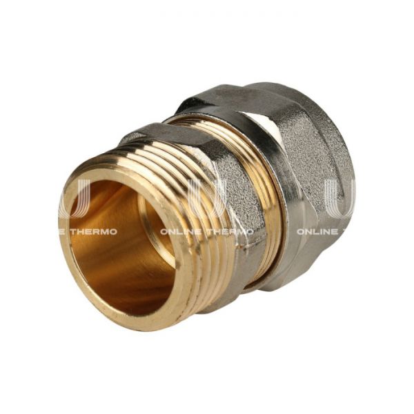 Муфта с наружной резьбой Stout SFS-0001-000126 1"х26, никелированная, компрессионная