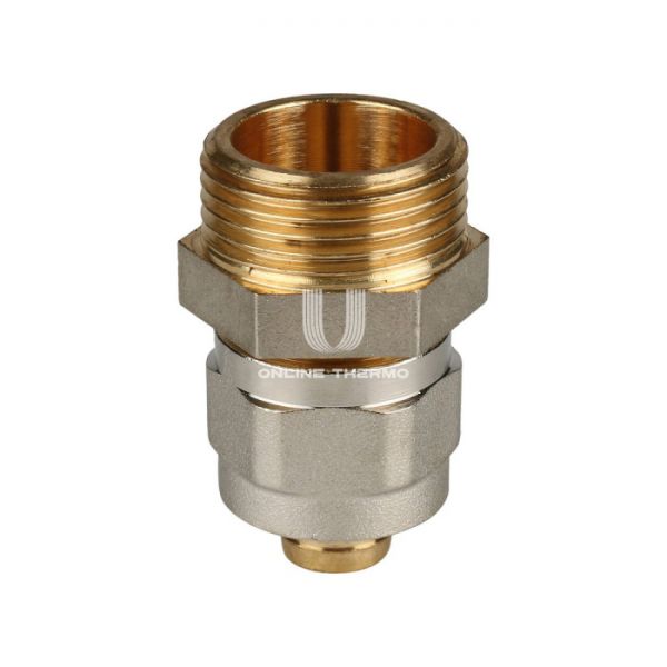 Муфта с наружной резьбой Stout SFS-0001-003416 3/4"х16, никелированная, компрессионная