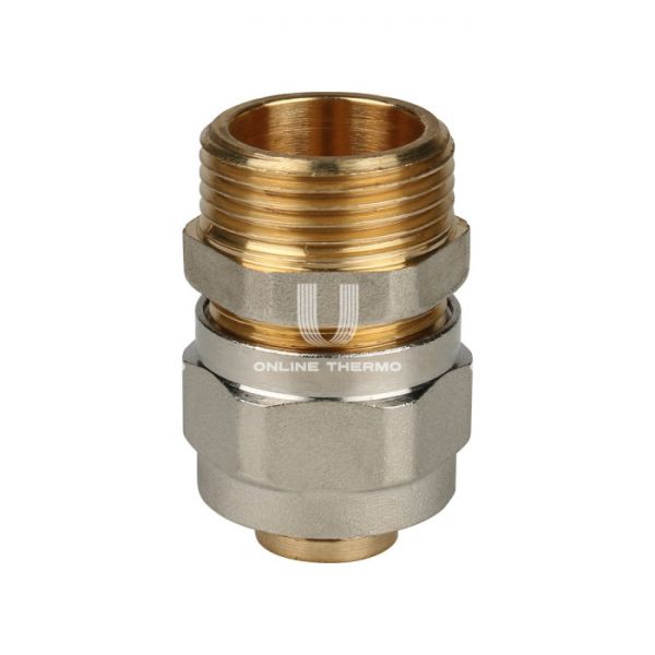 Муфта с наружной резьбой Stout SFS-0001-003420 3/4"х20, никелированная, компрессионная