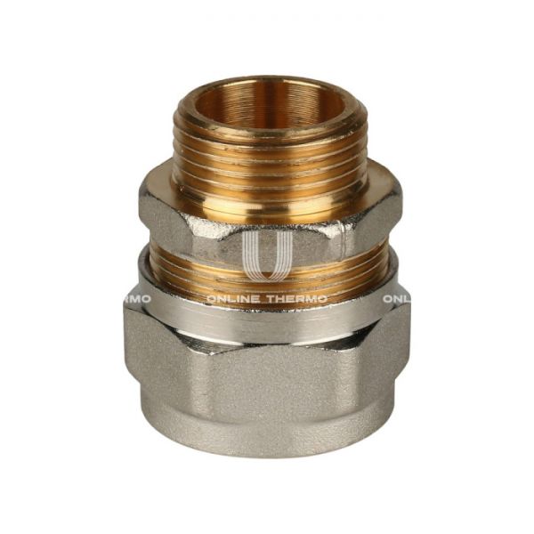 Муфта с наружной резьбой Stout SFS-0001-003426 3/4"х26, никелированная, компрессионная