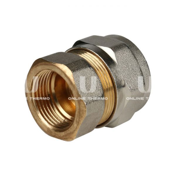 Муфта с внутренней резьбой Stout SFS-0002-003426 3/4"х26, никелированная, компрессионная