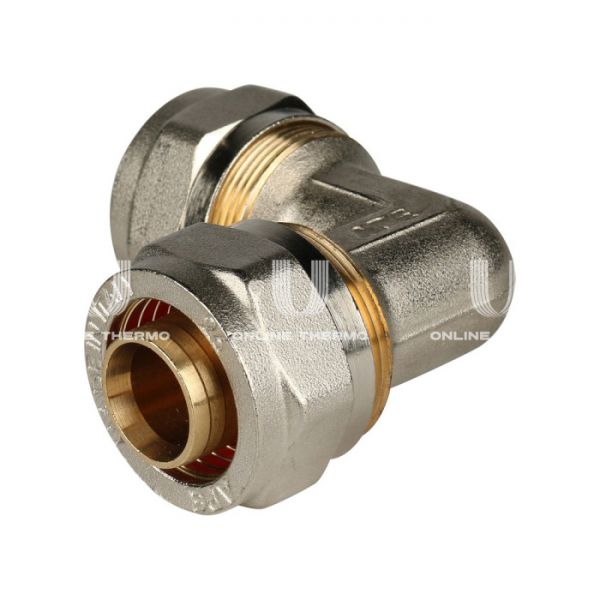 Угольник (угол) 90° равнопроходной Stout SFS-0003-002626 26х26, никелированный, компрессионный