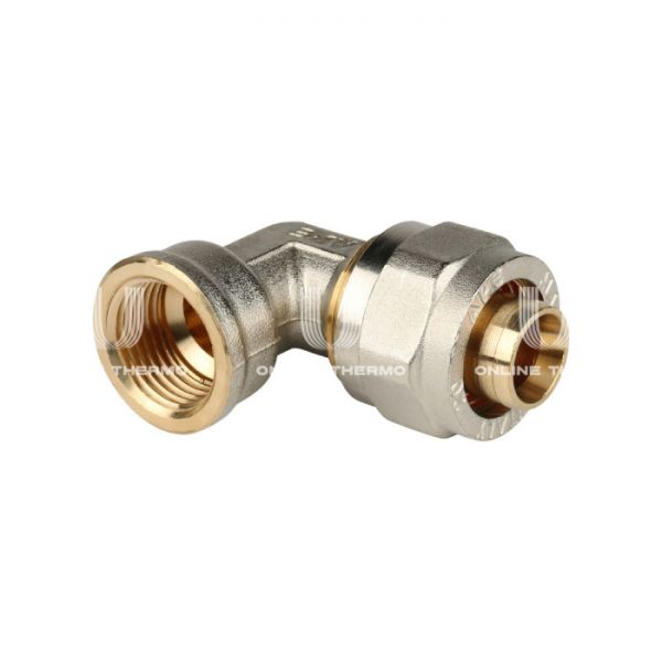 Угольник (угол) с внутренней резьбой Stout SFS-0007-001220 1/2"х20, никелированный, компрессионный