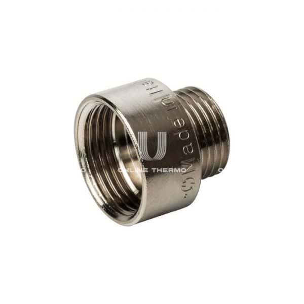 Переходник с внутренней и наружной резьбой Stout ВН никелированный 3/8"×1/4"