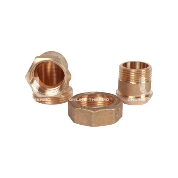 Угловое разъемное соединение "американка" Stout SFT-0058-000001, ВР 1", с уплотнением o-ring