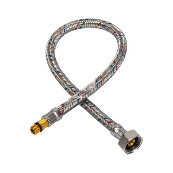 Гибкая подводка для воды Stout SHF-0028-181015  M 10 (18мм) х ВР 1/2, длина 800 мм