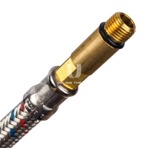 STOUT SHF-0045-351015  Гибкая подводка для воды  M 10 (35мм) х ВР 1/2,  длина 400 мм