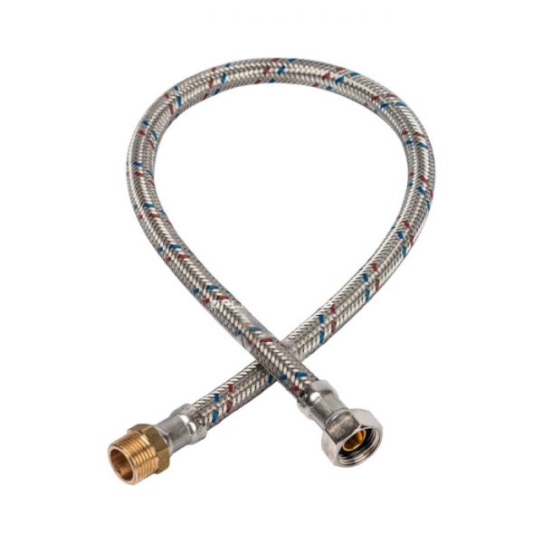 STOUT SHF-0057-081010  Гибкая подводка для воды  НР 3/8 х ВР 3/8,  длина 600 мм