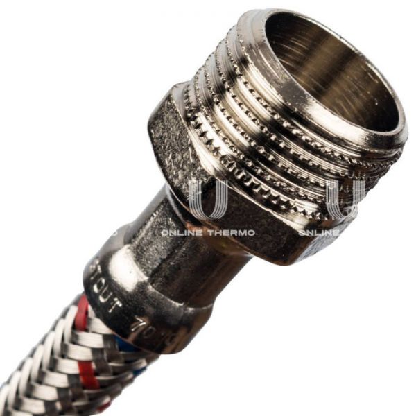 STOUT SHF-0086-081515  Гибкая подводка для воды  НР 1/2 х ВР 1/2,  длина 500 мм