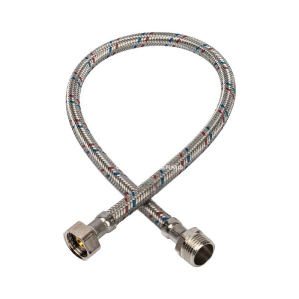 STOUT SHF-0087-081515  Гибкая подводка для воды  НР 1/2 х ВР 1/2,  длина 600 мм