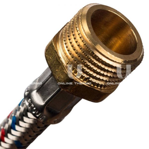 STOUT SHF-0088-081515  Гибкая подводка для воды  НР 1/2 х ВР 1/2,  длина 800 мм