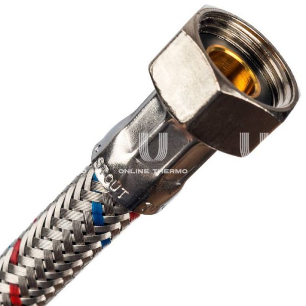 STOUT SHF-0095-081010  Гибкая подводка для воды  ВР 3/8 х ВР 3/8,  длина 400 мм