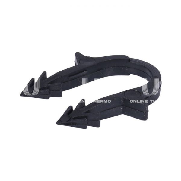 SMF-0004-001620 STOUT Скоба якорная с двойным креплением для труб д.16-20мм, цвет черный