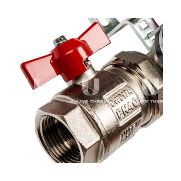 Коллектор Stout из нержавеющей стали в сборе с расходомерами 6 вых.