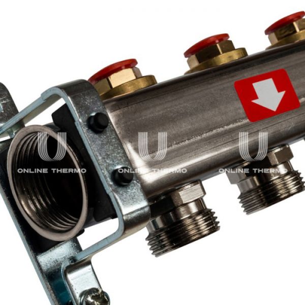 Коллектор Stout из нержавеющей стали без расходомеров 8 вых.