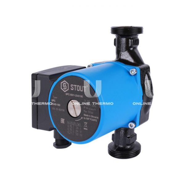 Насос циркуляционный Stout SPC-0001-2540180 25-40, с гайками, база 180 мм
